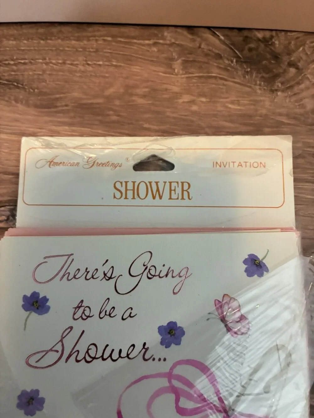 Vintage 1980 American Greetings Theres Going to be a Shower Invitations